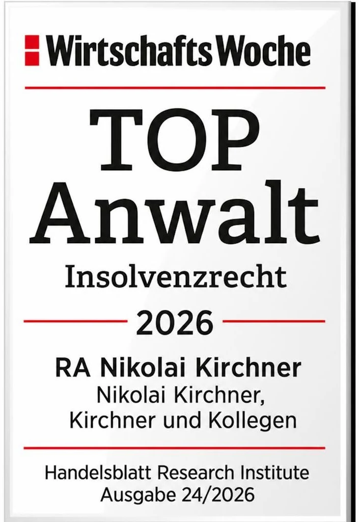 WirtschaftsWoche TOP Anwalt Insolvenzrecht 2026