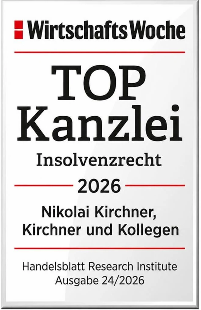 WirtschaftsWoche TOP Kanzlei Insolvenzrecht 2026